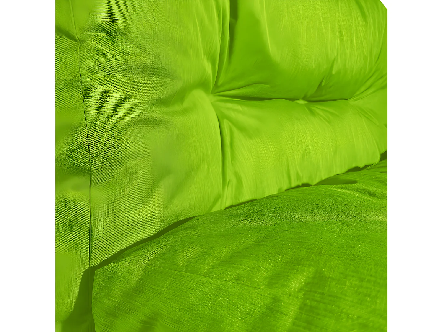 Coussins Palette lot x2 en polyester 120x80cm/120x40cm Vert
