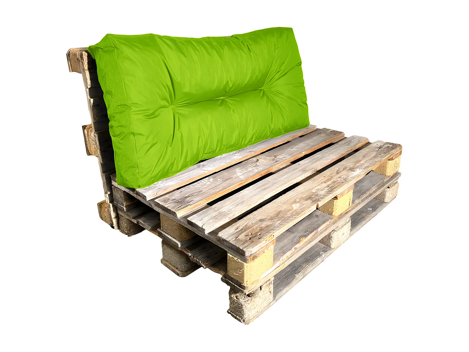 Coussin Palette en polyester 120x60 cm Vert