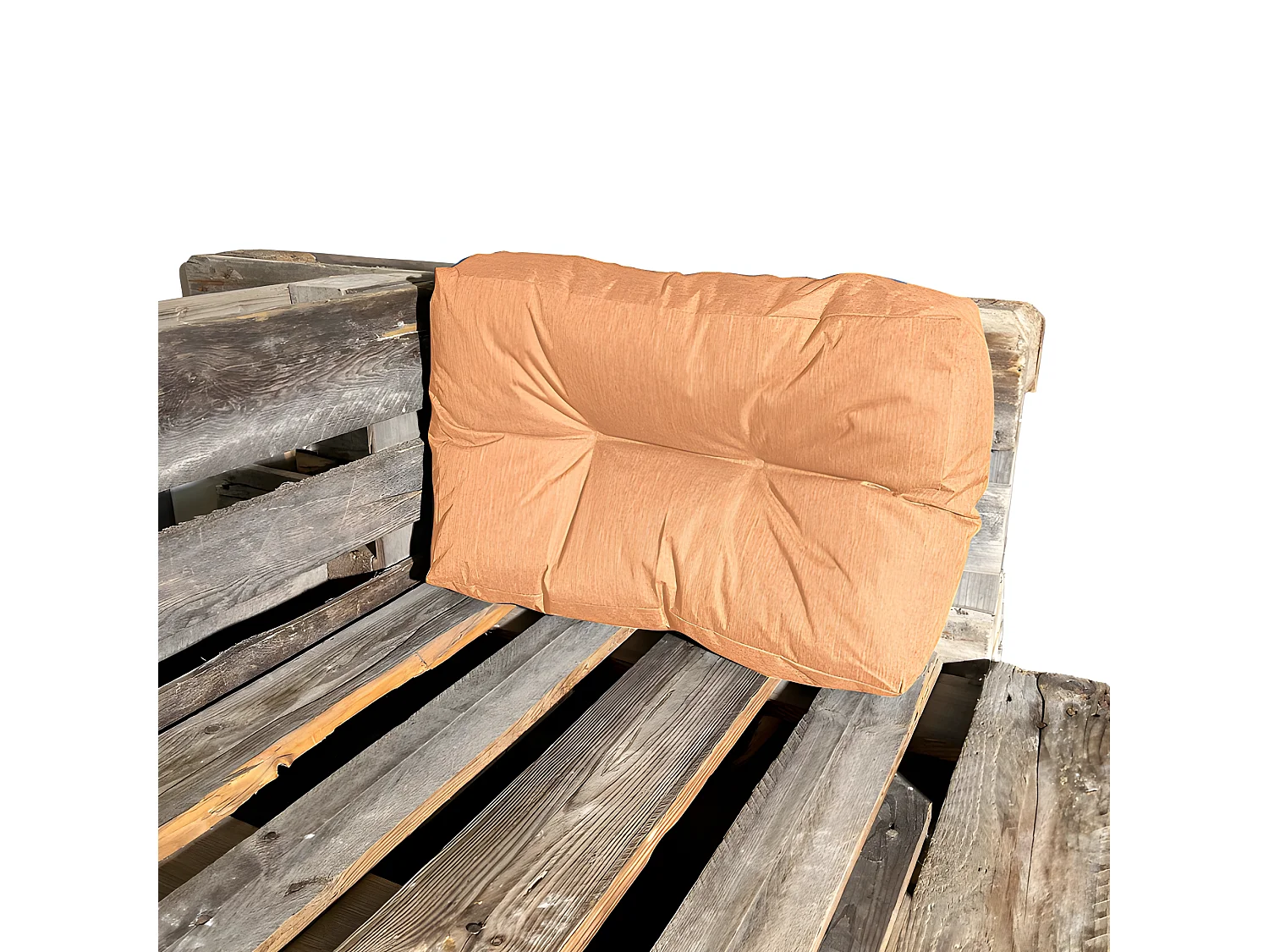 Cuscino angolare per pallet in poliestere 60x40 cm arancione