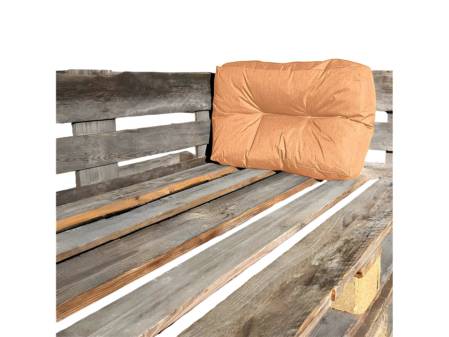 Cuscino angolare per pallet in poliestere 60x40 cm arancione
