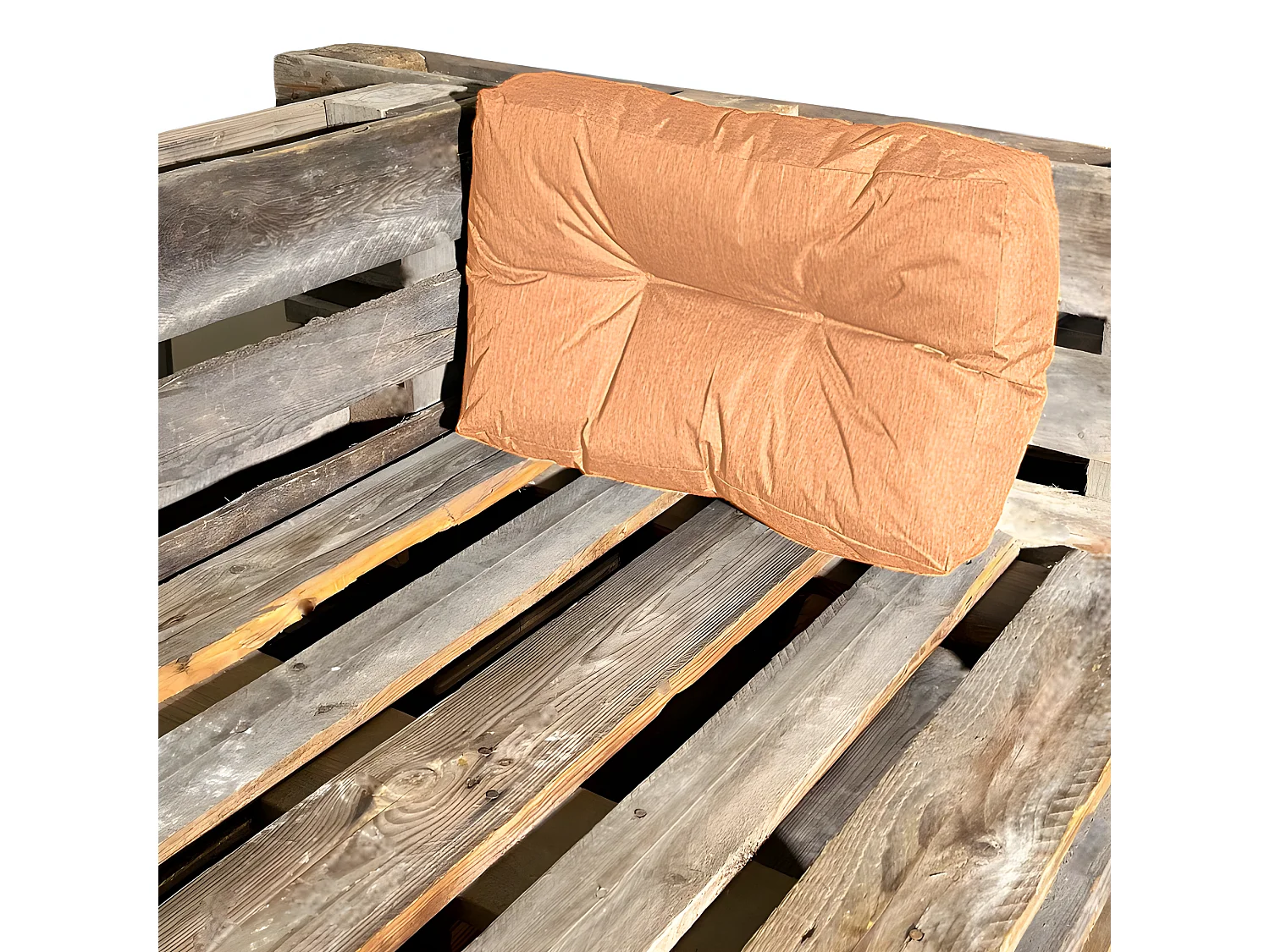 Cuscino angolare per pallet in poliestere 60x40 cm arancione