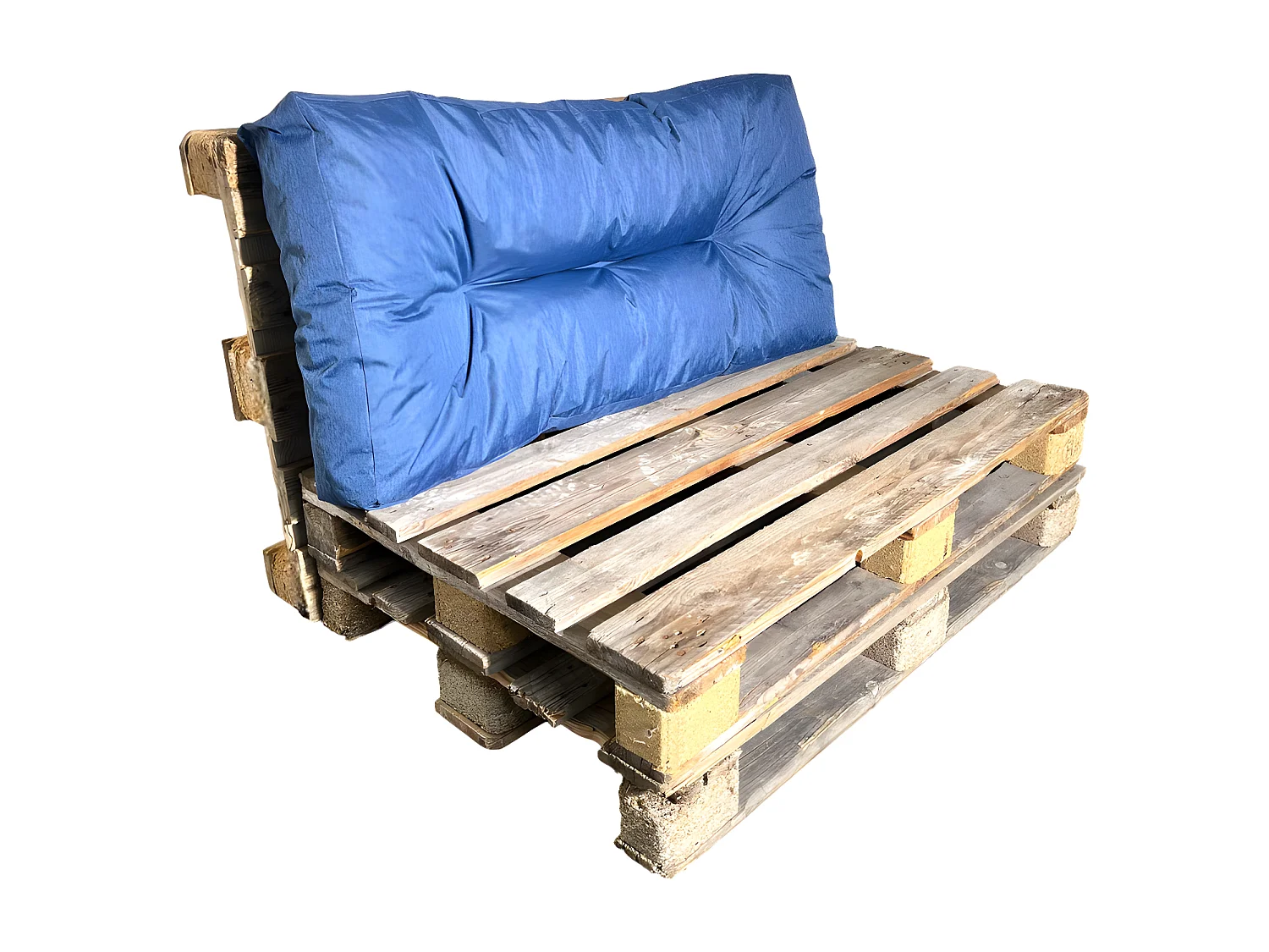 Blauwe polyester pallet kussens 120x60 cm