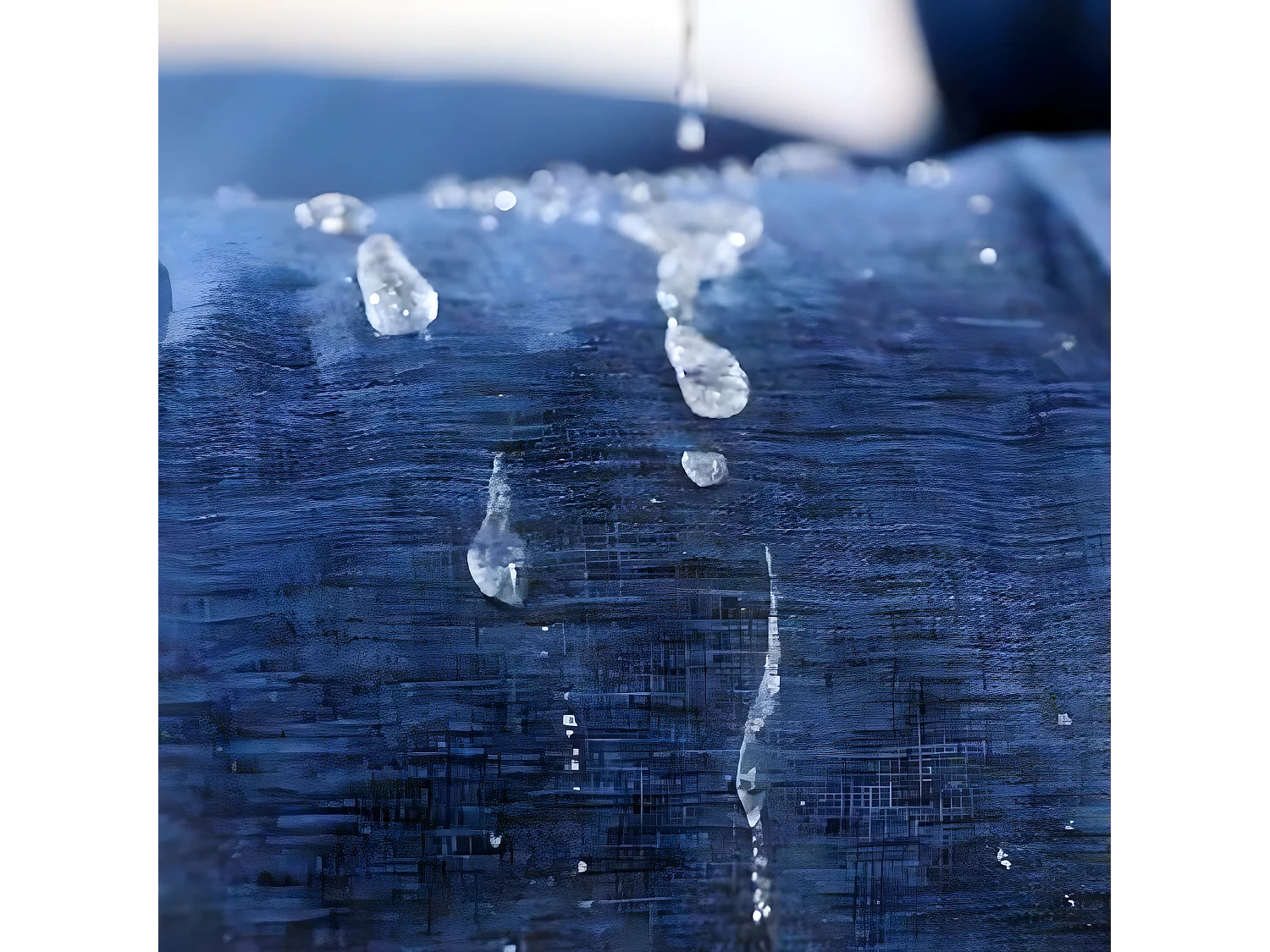 Blauwe polyester pallet kussens 120x60 cm