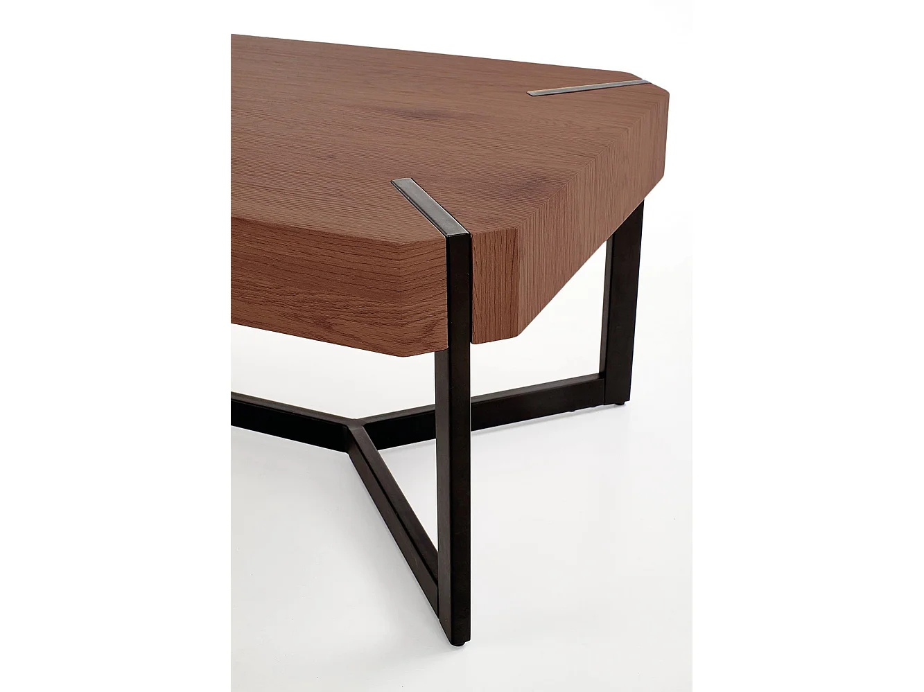 Table basse 110 x 60 cm avec plateau couleur noyer Orchid