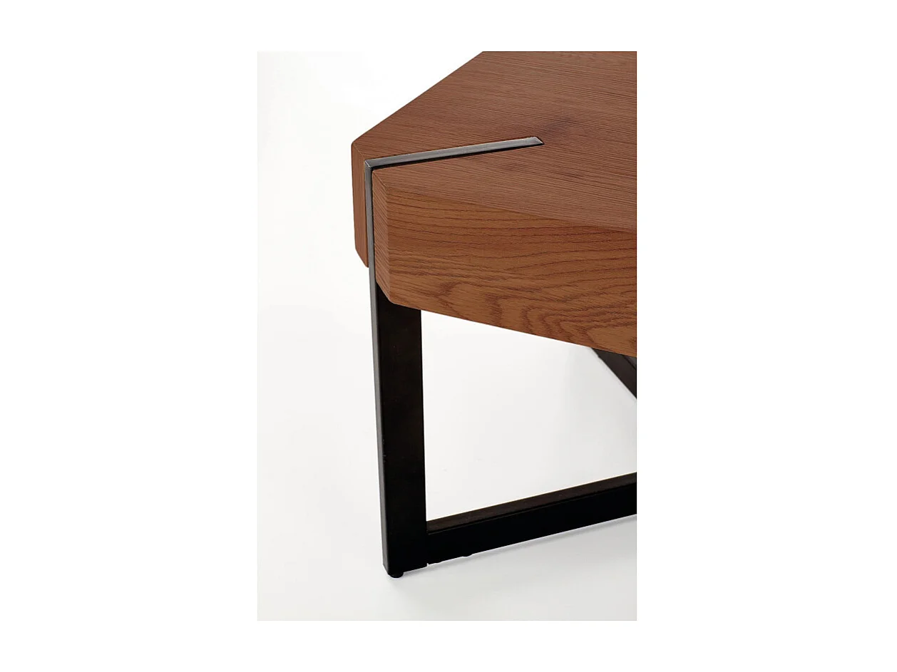 Table basse 110 x 60 cm avec plateau couleur noyer Orchid