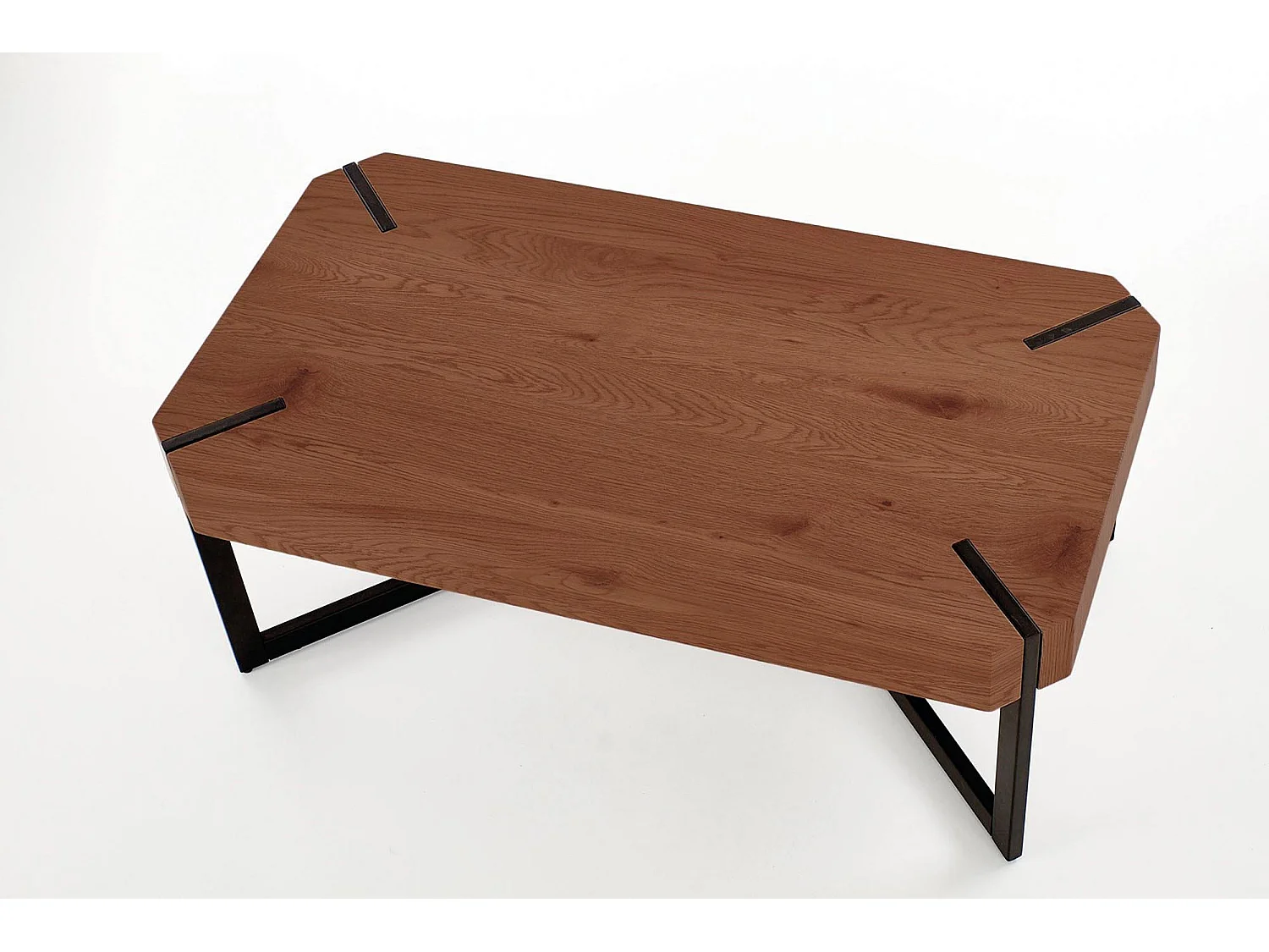 Table basse 110 x 60 cm avec plateau couleur noyer Orchid