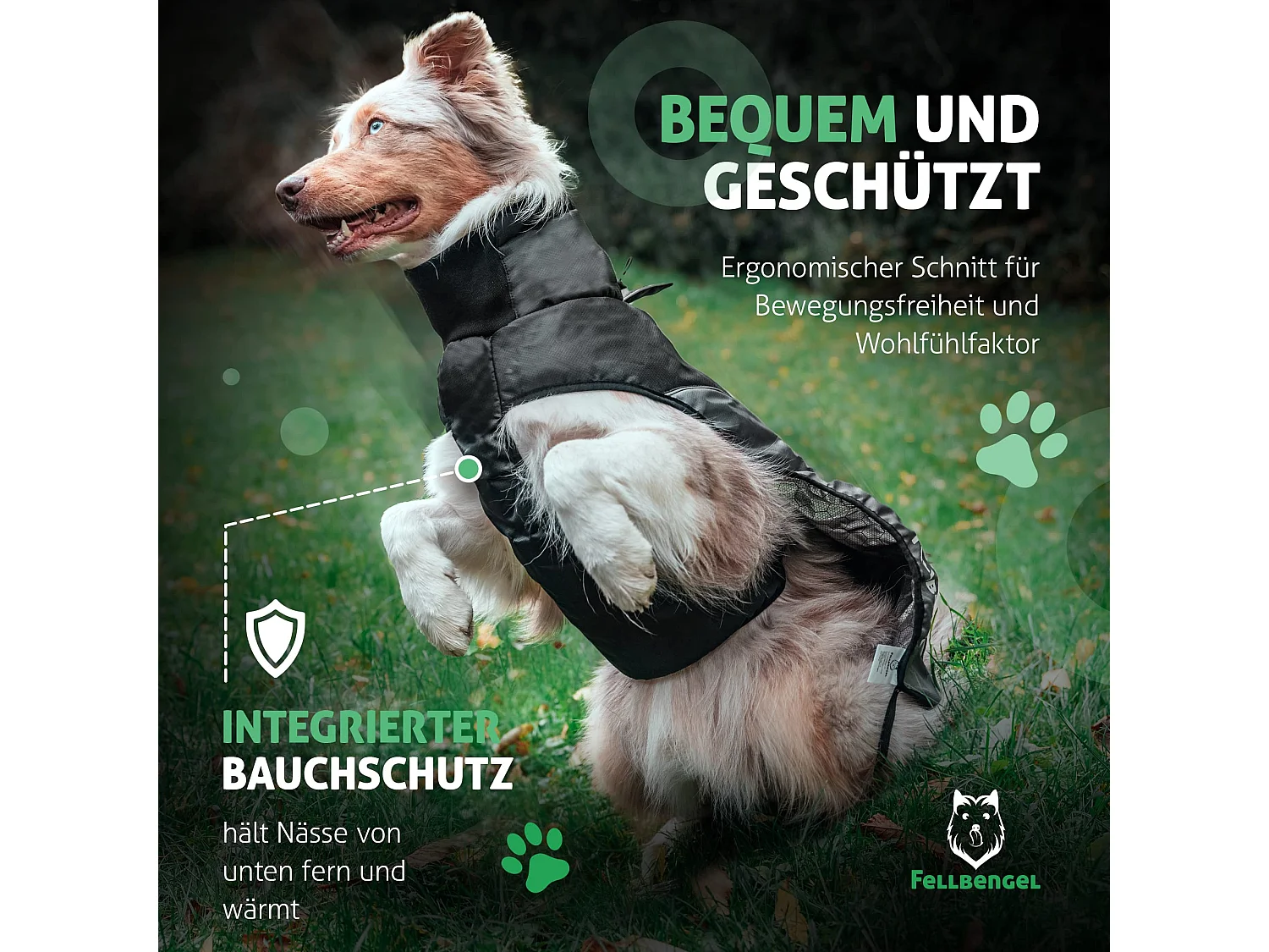 Fellbengel Hundemantel für kleine und große Hunde