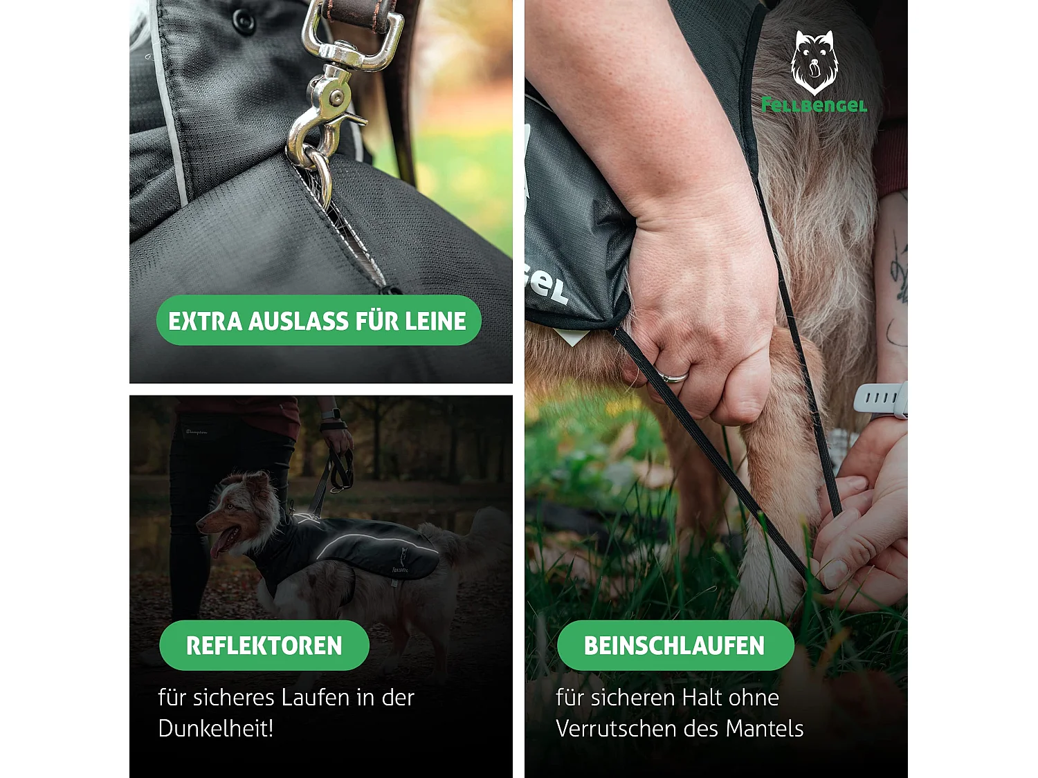 Fellbengel Hundemantel für kleine und große Hunde