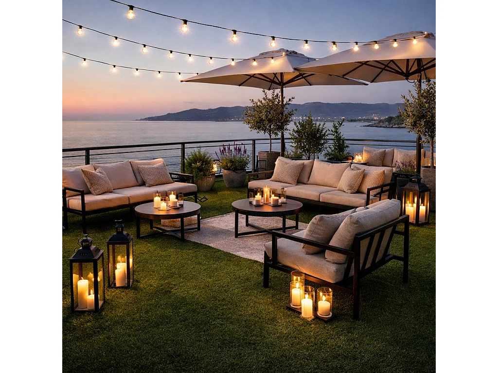 Tapis de faux gazon artificiel de pelouse synthétique 40 MM 2X25 MT EG84570