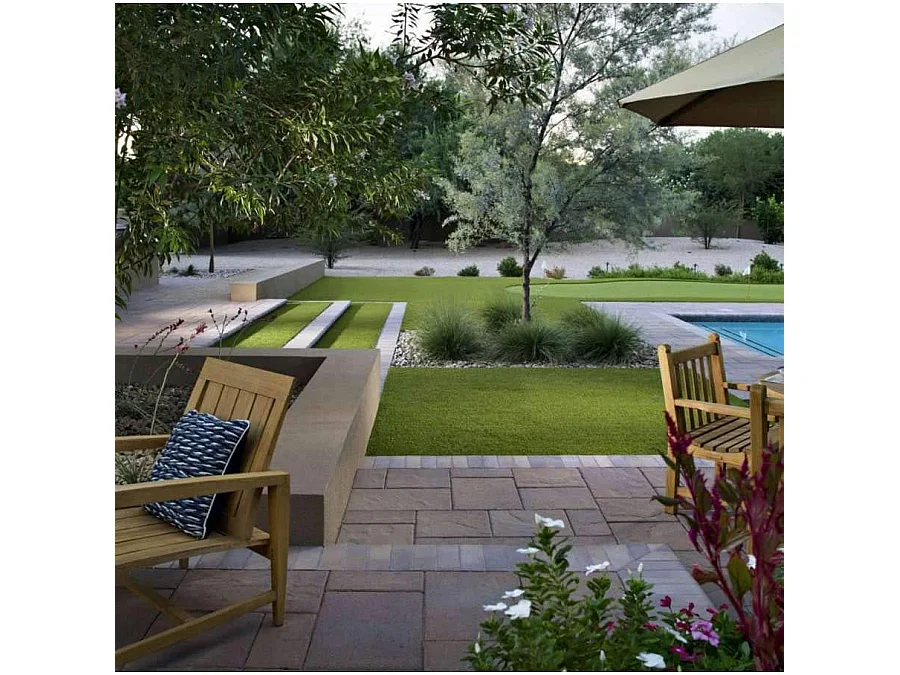 Tapete de grama falsa artificial para gramado sintético 35 MM 2x5 MT 80812