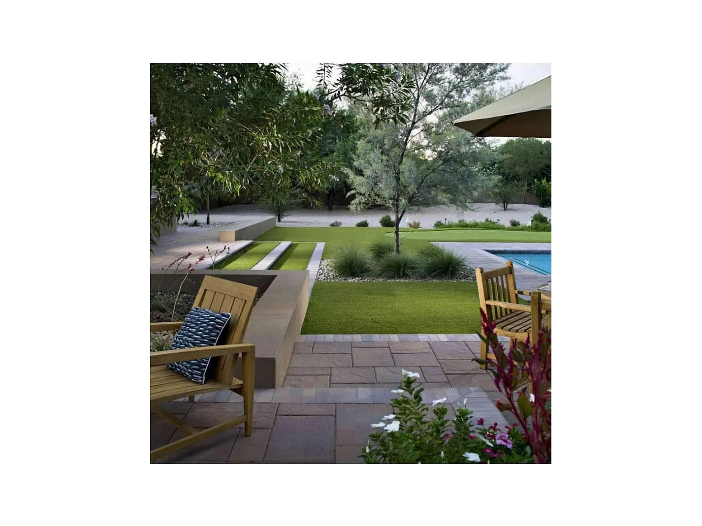 Kunstrasen-Kunstrasenteppich 30 mm 2 x 10 MT