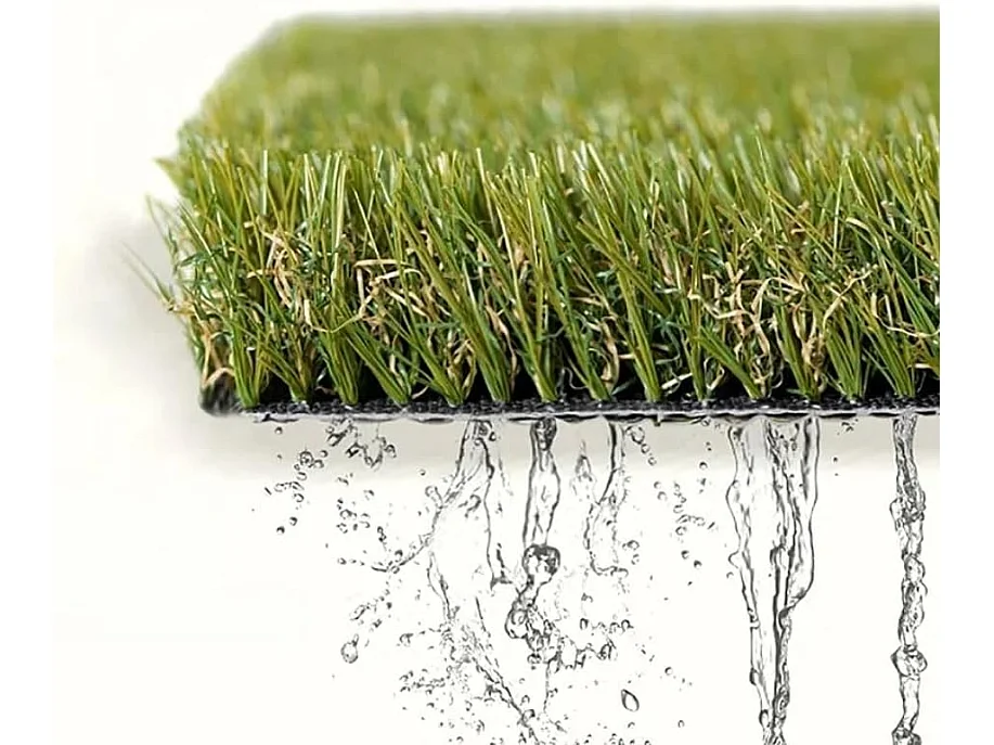 Tapete de grama falsa artificial para gramado sintético 35 MM 2x10 MT 80813