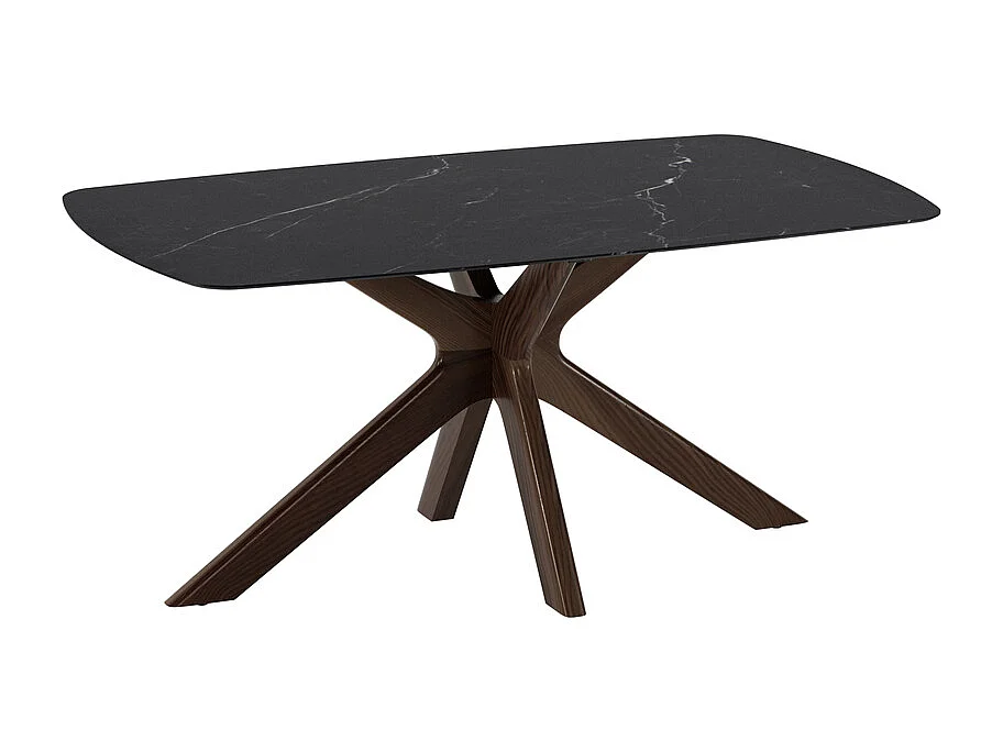 Gemini - Vaste tafel (180 x 90 x 76 cm) in zwart keramiek