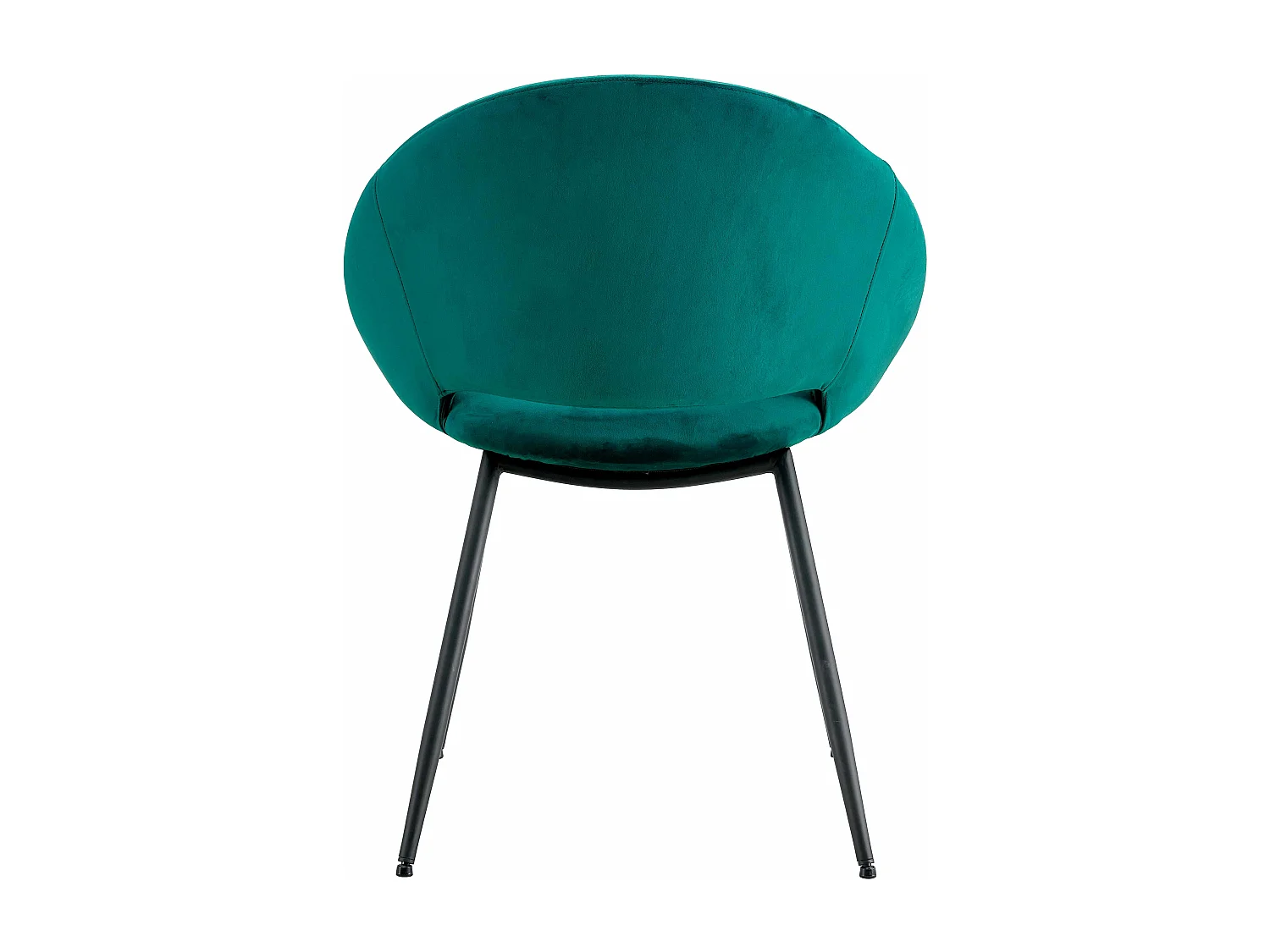 Set van 2 stoelen van staal en blauw fluweel