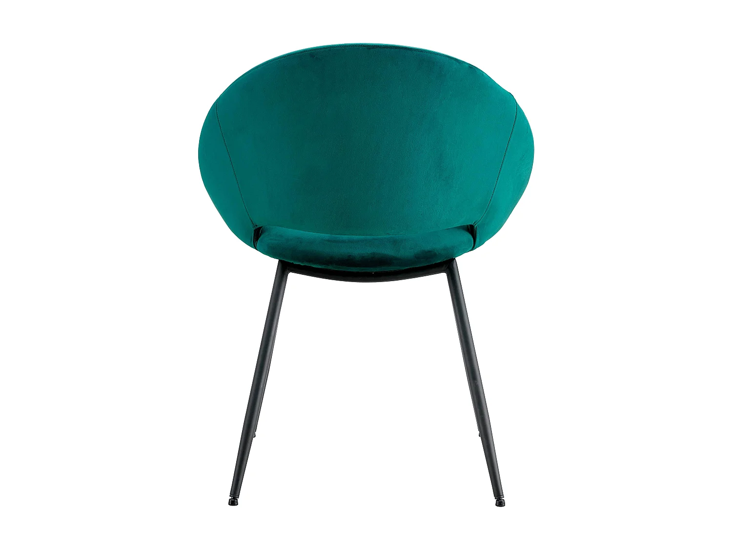 Lot de 2 chaises en acier et velours bleu