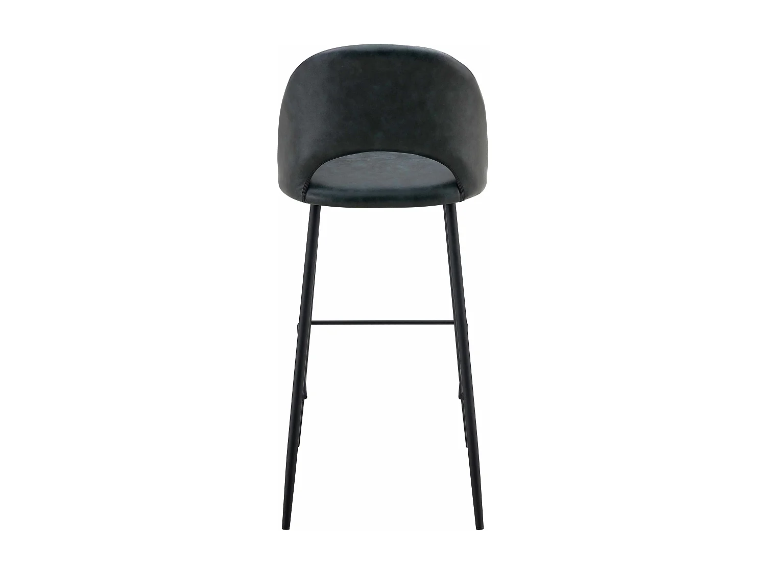 Set van 2 zwart gecoat textiel metalen stoelen