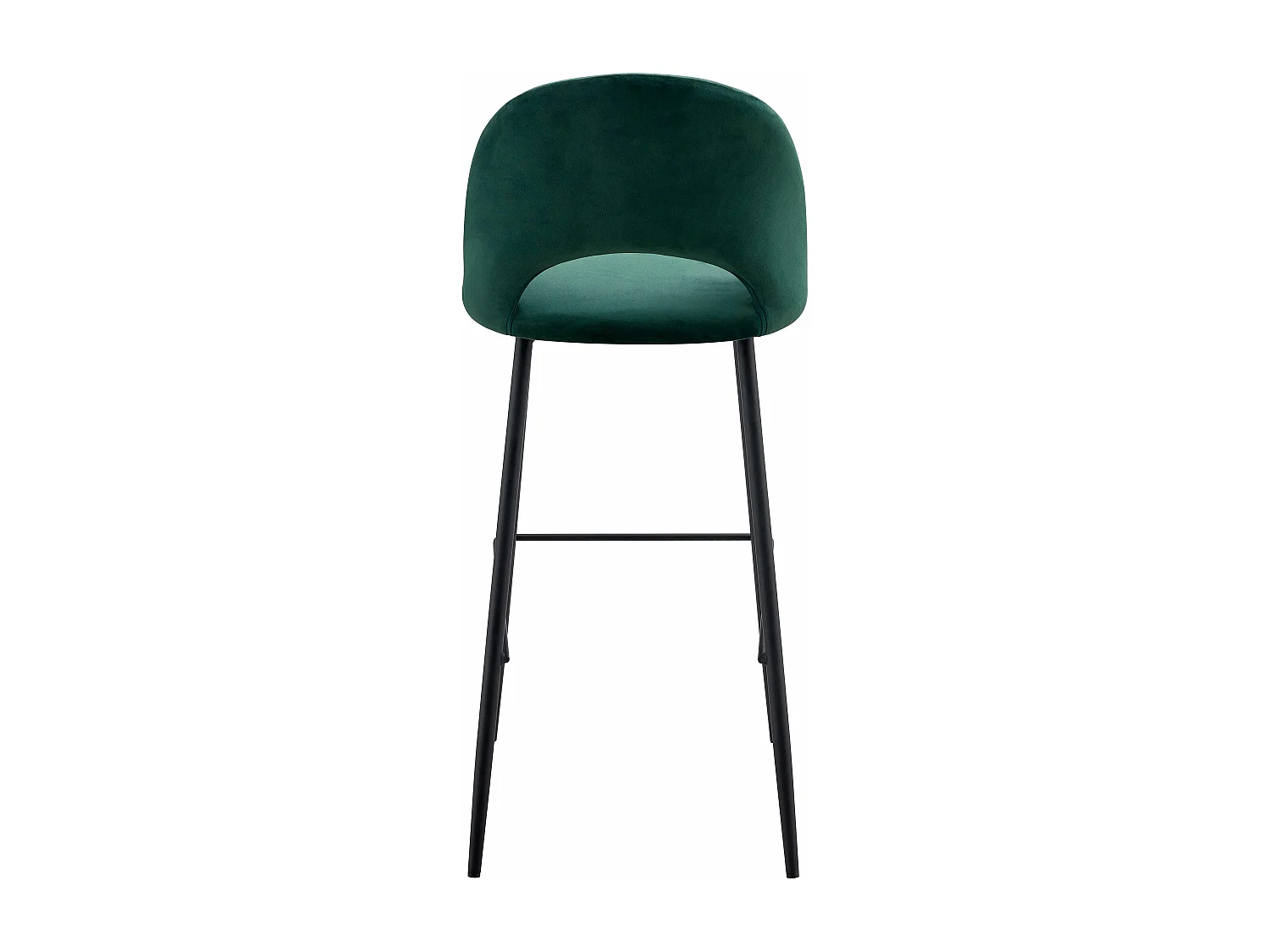 Set van 2 groene fluwelen metalen stoelen