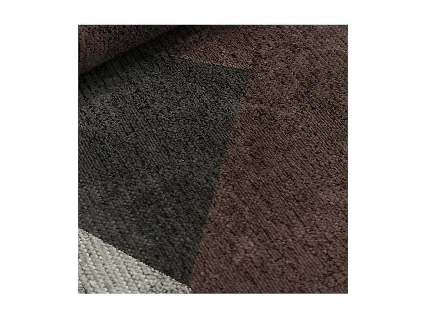 Tapis abstrait multicolore plat design Tinza Rectangulaire Design Mécanique Impression dig