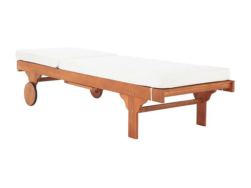 Chaise longue d'extérieur Naturel 70 x 200 x 35 cm - Newport