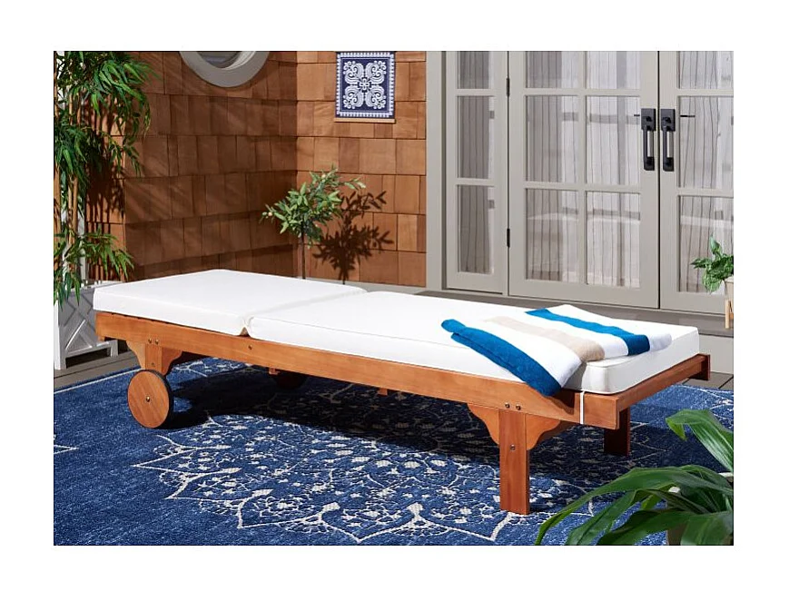 Chaise longue d'extérieur Naturel 70 x 200 x 35 cm - Newport