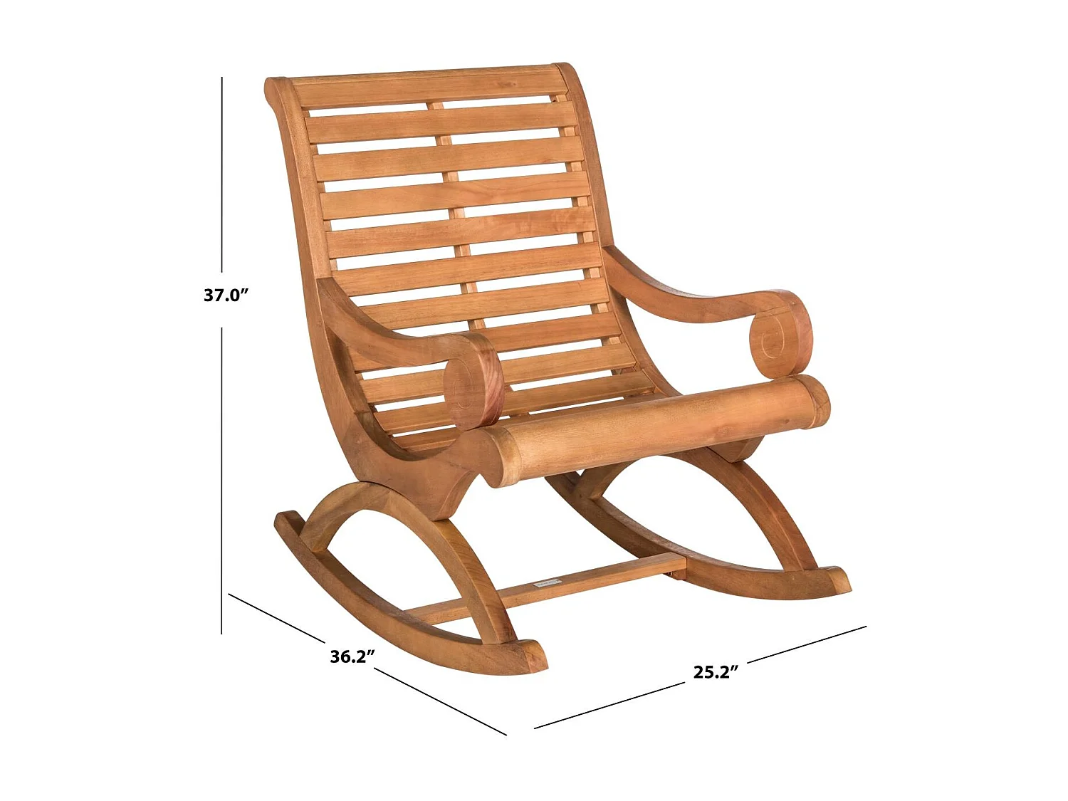 Chaise longue d'extérieur Naturel 64.008 X 91.948 X 93.98 cm - Vonda