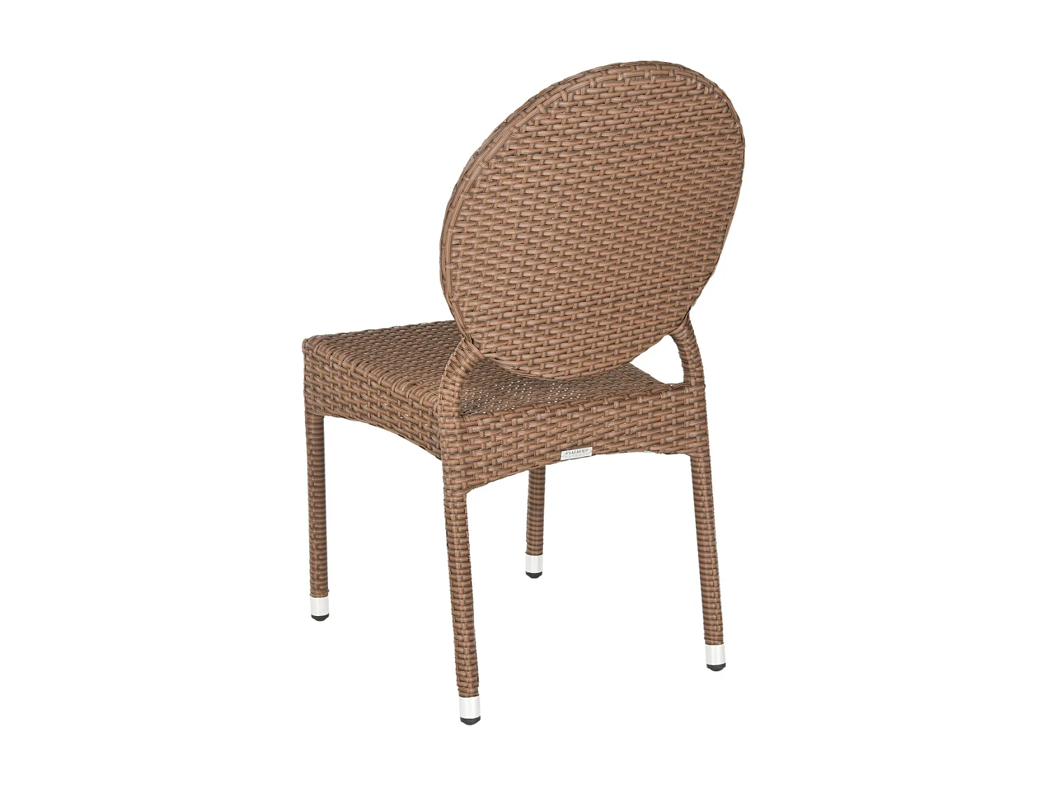 Lot de 2 Chaise de salle à manger d'extérieur Marron 56 X 43 X 87.88 cm - Erlene