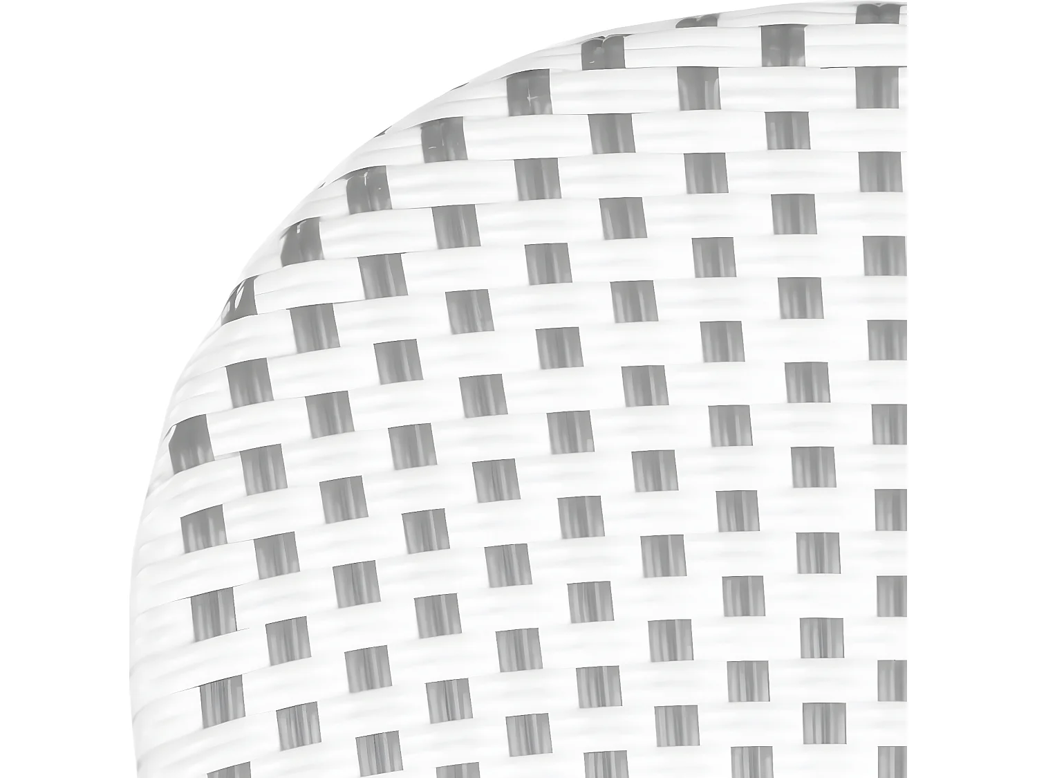 Lot de 2 Chaise de salle à manger d'extérieur Gris & blanc & marron clair 55 X 53 X 88 cm - Marylou