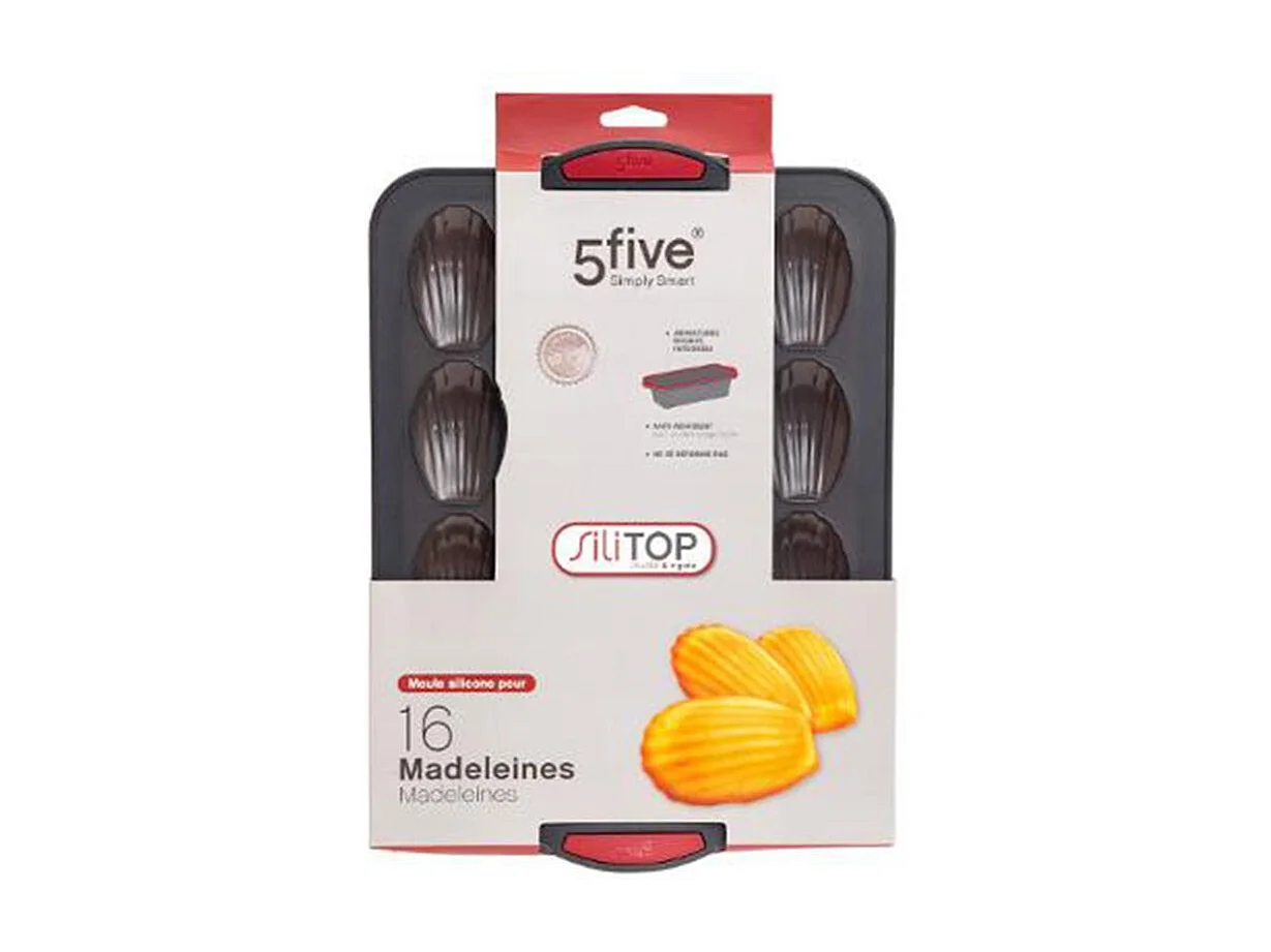Moule 16 Madeleines Silicone "Silitop" 33cm Gris