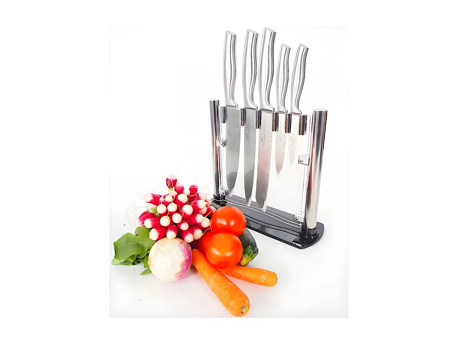 Lion Sabatier Bloc de 5 couteaux inox - 669582