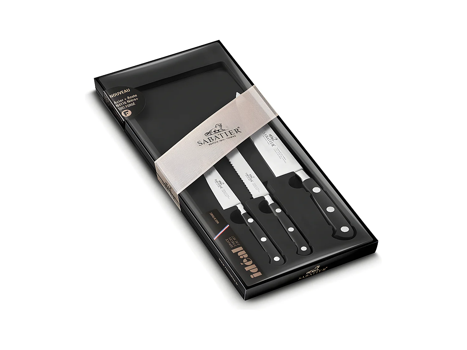 Lion Sabatier Coffret de 3 couteaux à préparer - 804380