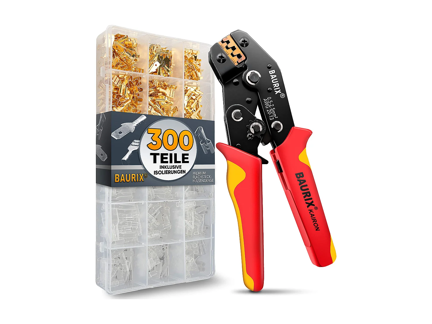 BAURIX® Crimpzange inkl. 300 Stück