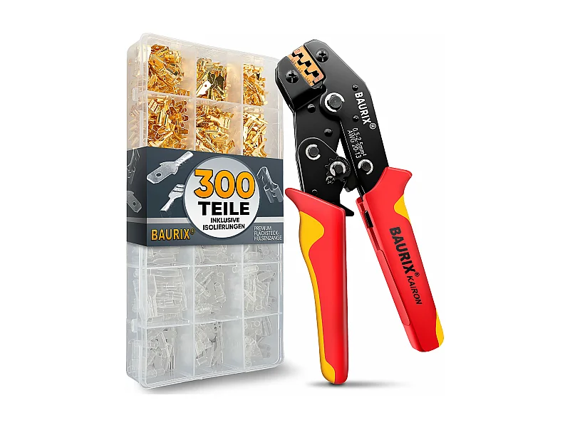 BAURIX® Crimpzange inkl. 300 Stück