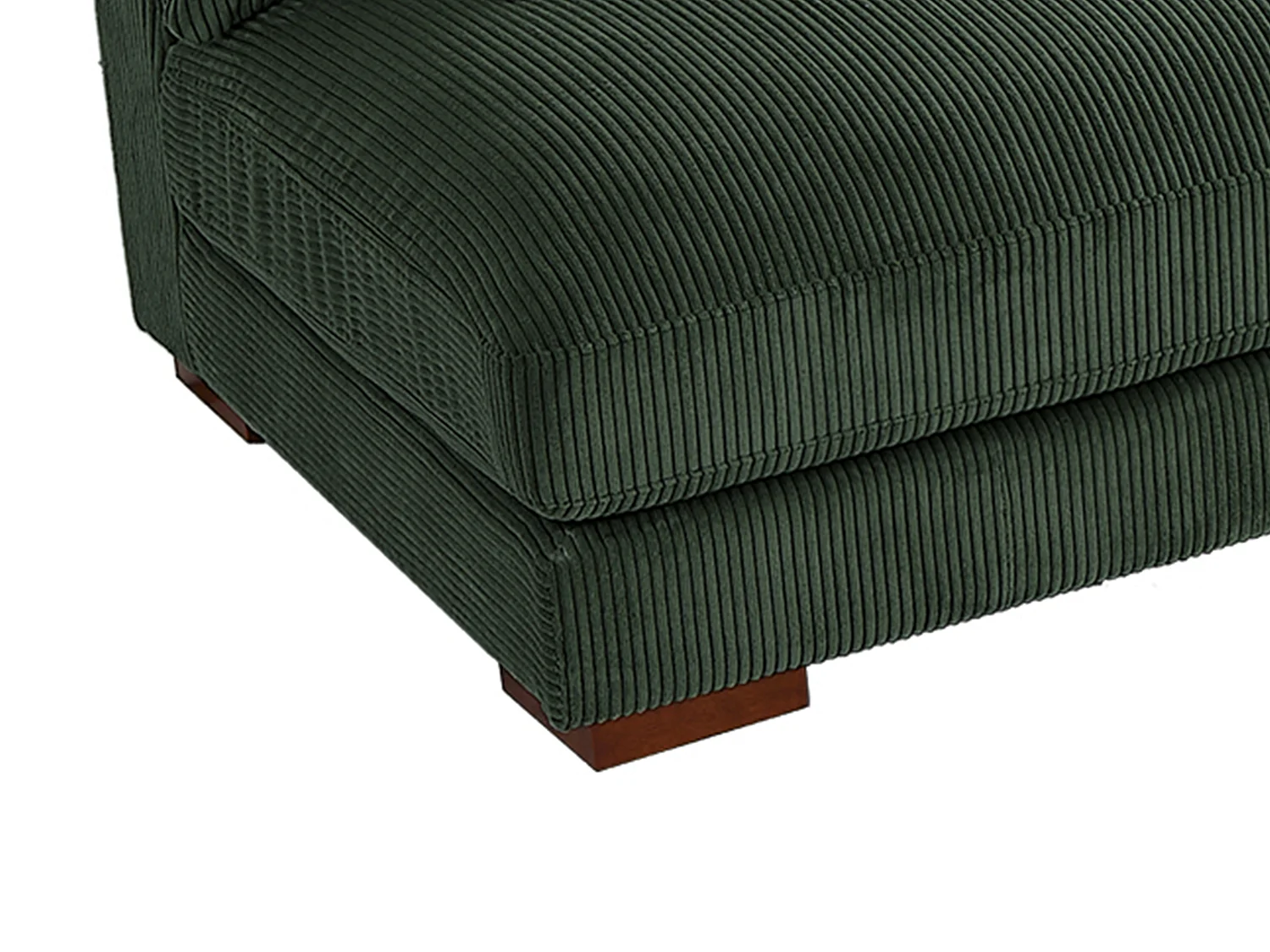 Ecksofa - Ecke wechselbar - Cord - Grün - SPERONE von Pascal Morabito