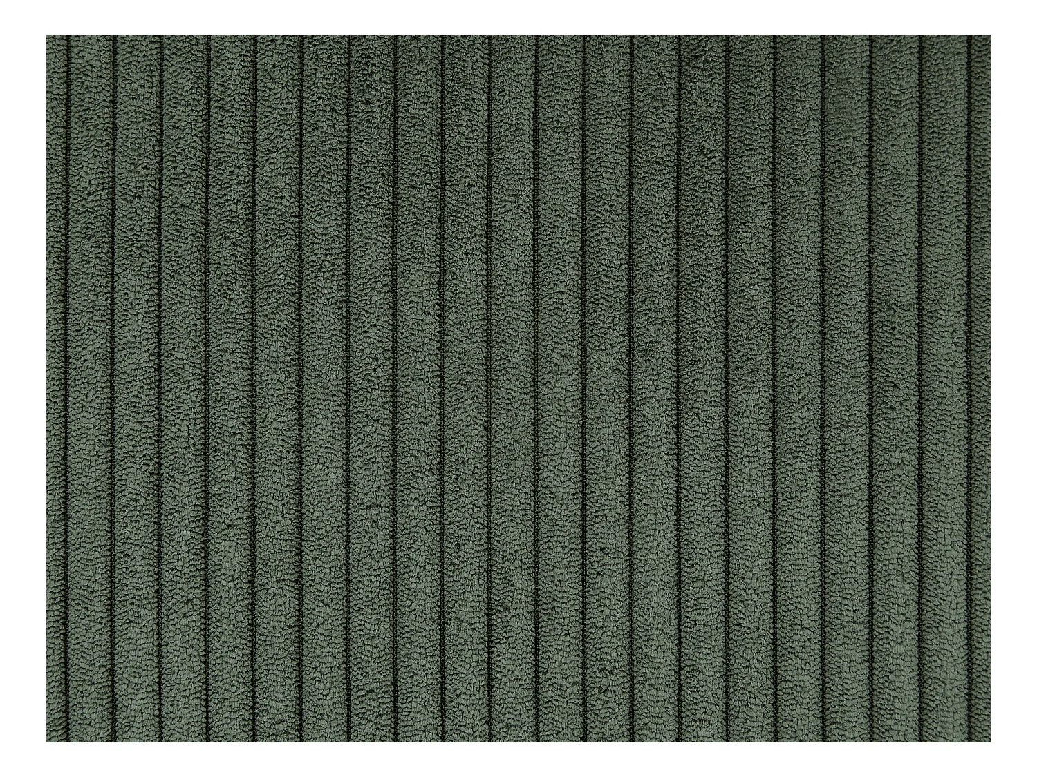 Pouf en velours côtelé vert SPERONE de Pascal Morabito