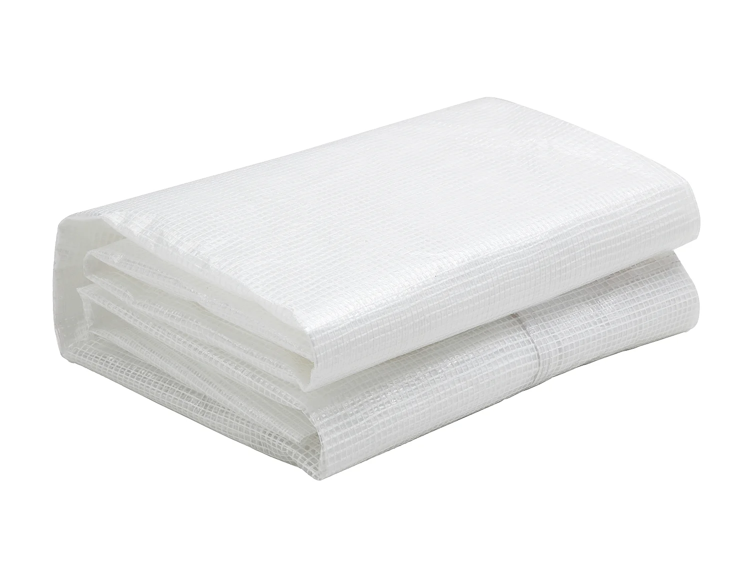 Estufa túnel com estrutura em aço galvanizado e porta 6 m² C200 x L300 x A200 cm branco - ALOCASIA