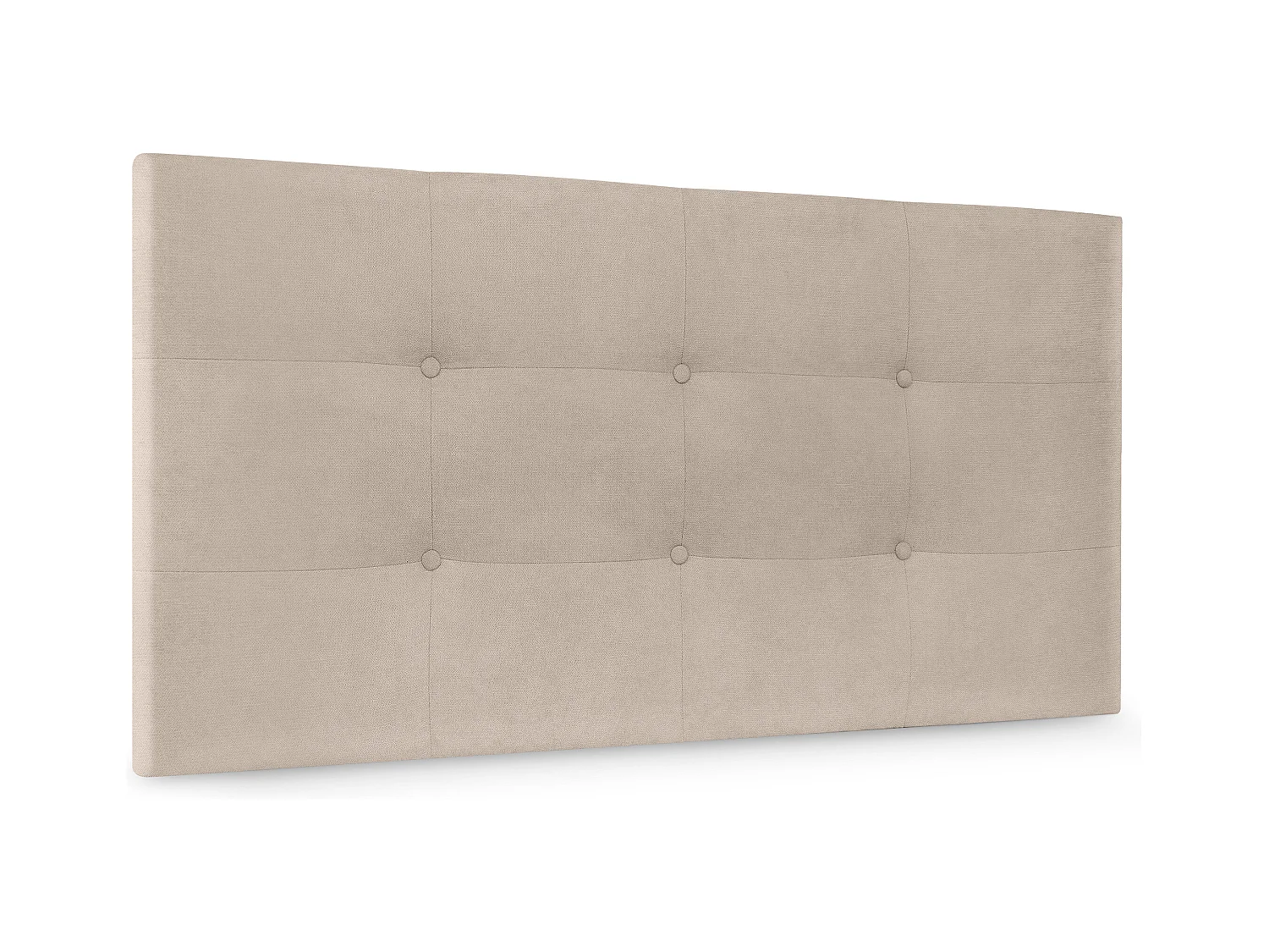 DHOME Tête de lit en Tissu Aqualine Capitonné 105x60cm Lits 105 - Beige