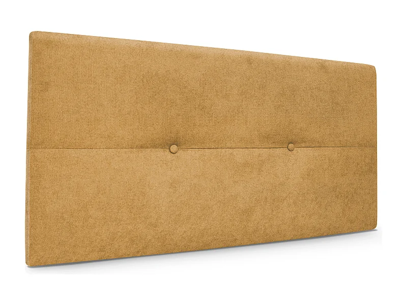 DHOME Aqualine Kopfteil aus Stoff mit Knöpfen 95x50cm Betten 90 - Senf