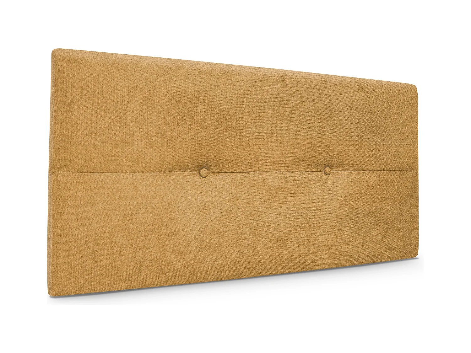 DHOME Cabecero de Tela Aqualine con Botones 95x50cm Camas 90 - Mostaza