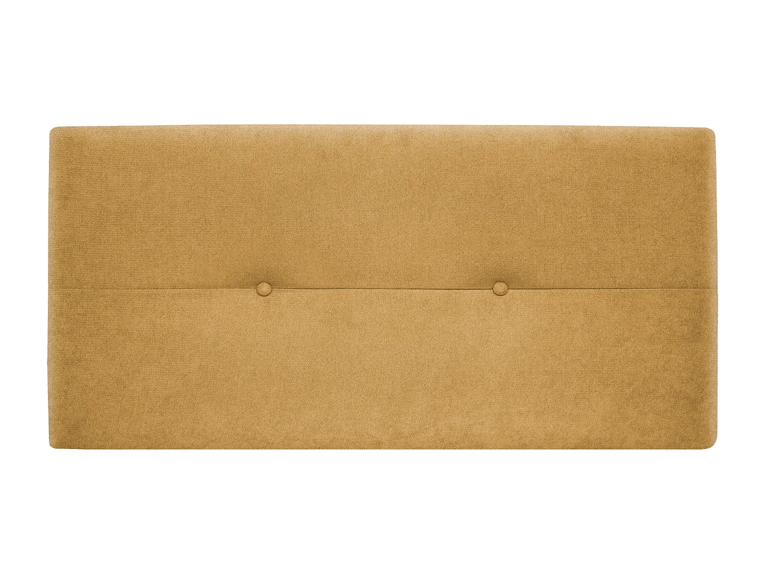 DHOME Testiera in de Tessuto Aqualine con bottoni 95x50cm Letti 90 - Mostarda