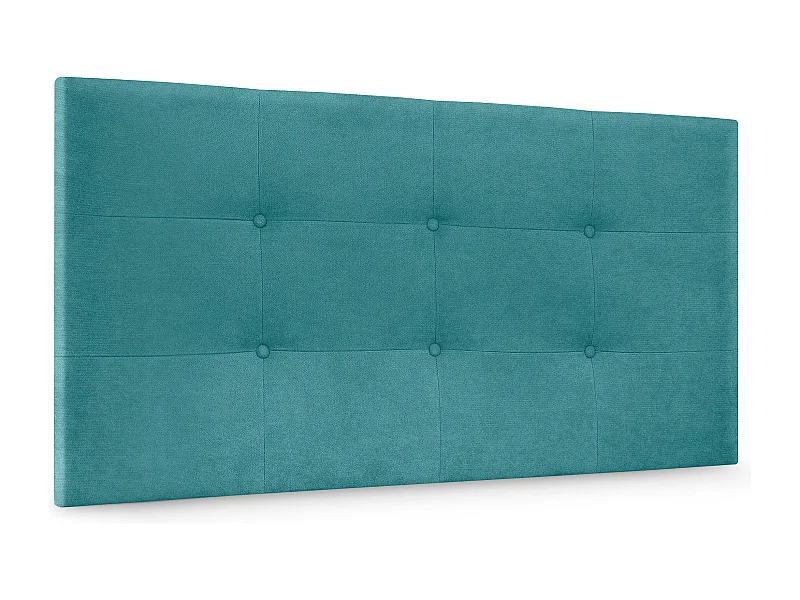 DHOME Aqualine Kopfteil aus getuftetem Stoff, 105 x 60 cm, Betten 105 – Türkis