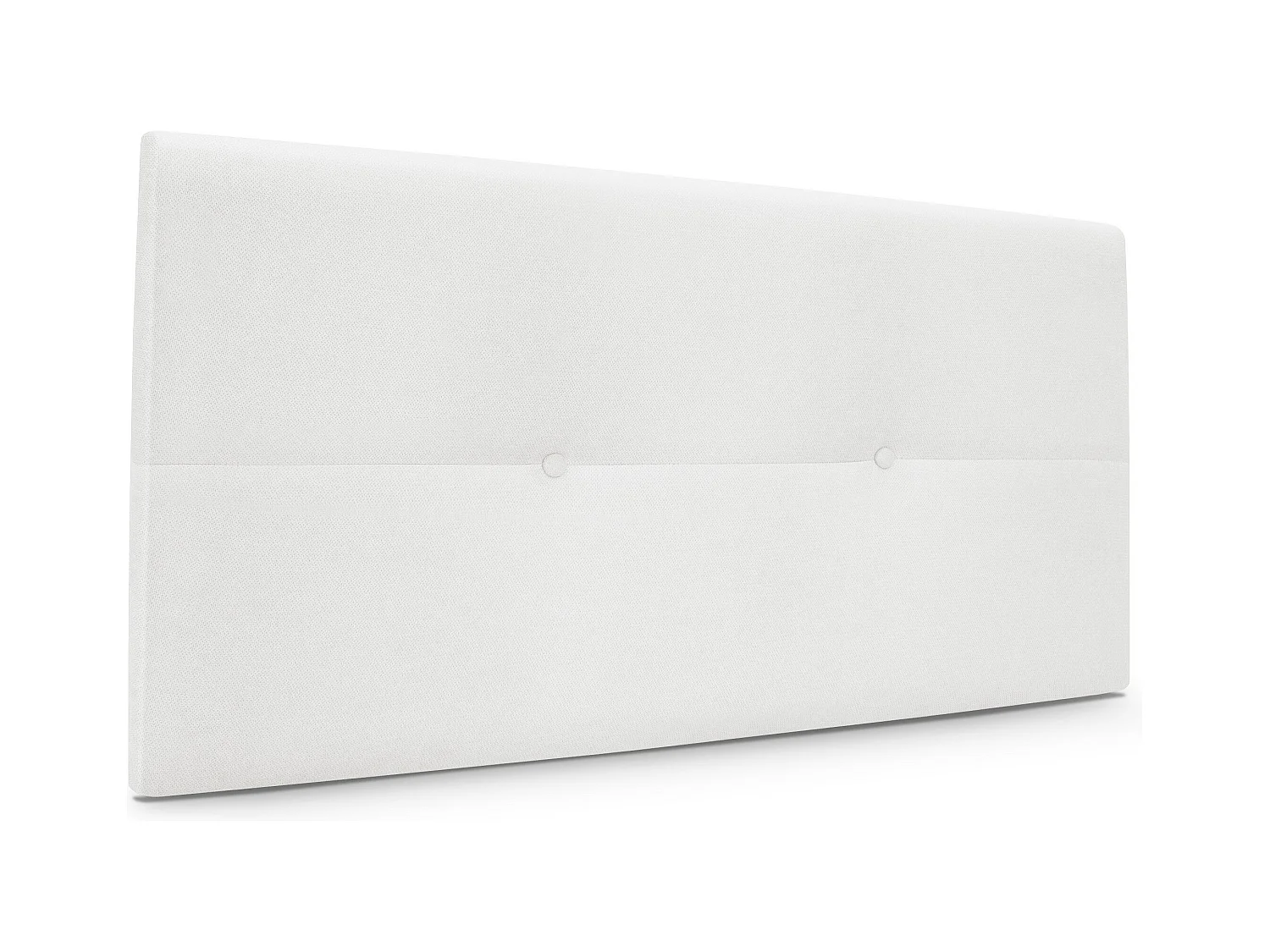 DHOME Testiera in de Tessuto Aqualine con bottoni 90x50cm Letti 80/90 - Bianco
