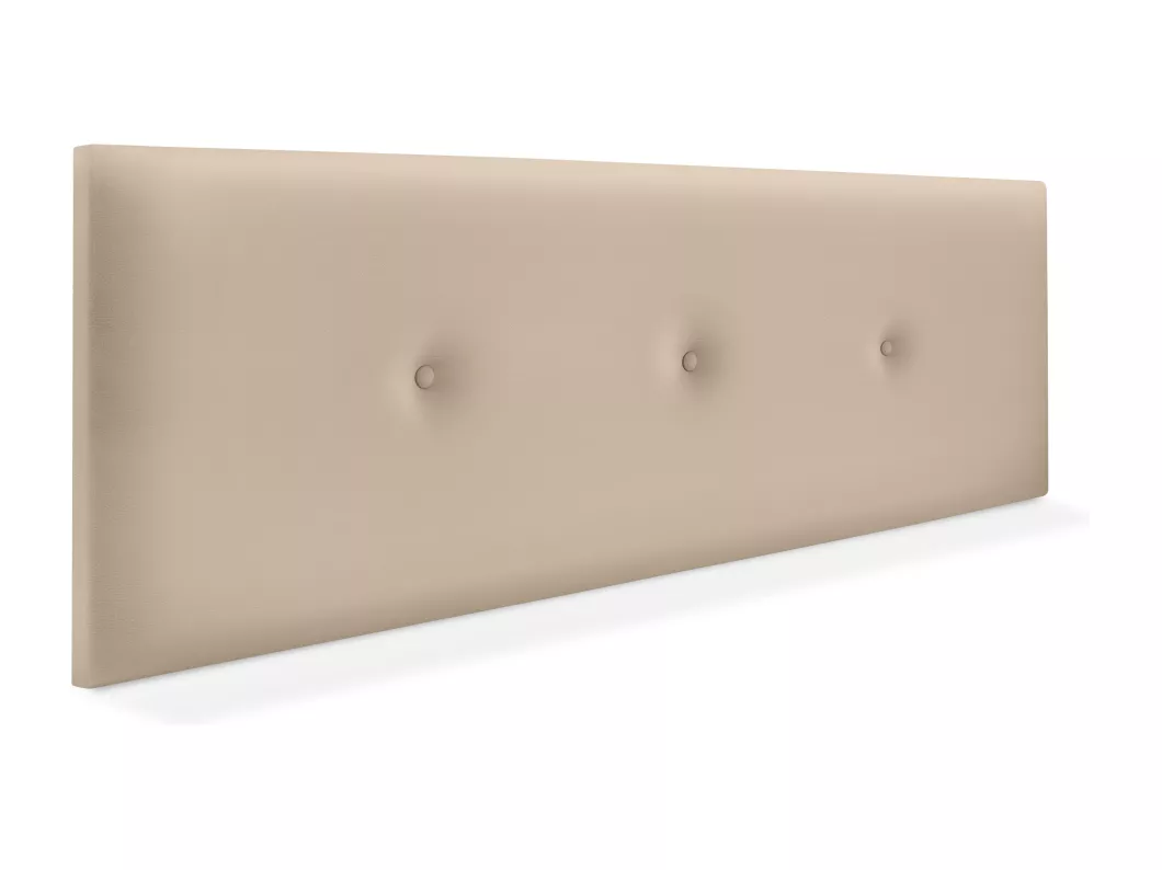 Kauf Unique DHOME Kopfteil aus glattem Kunstleder mit Knöpfen 150x50cm Betten 150 - Beige