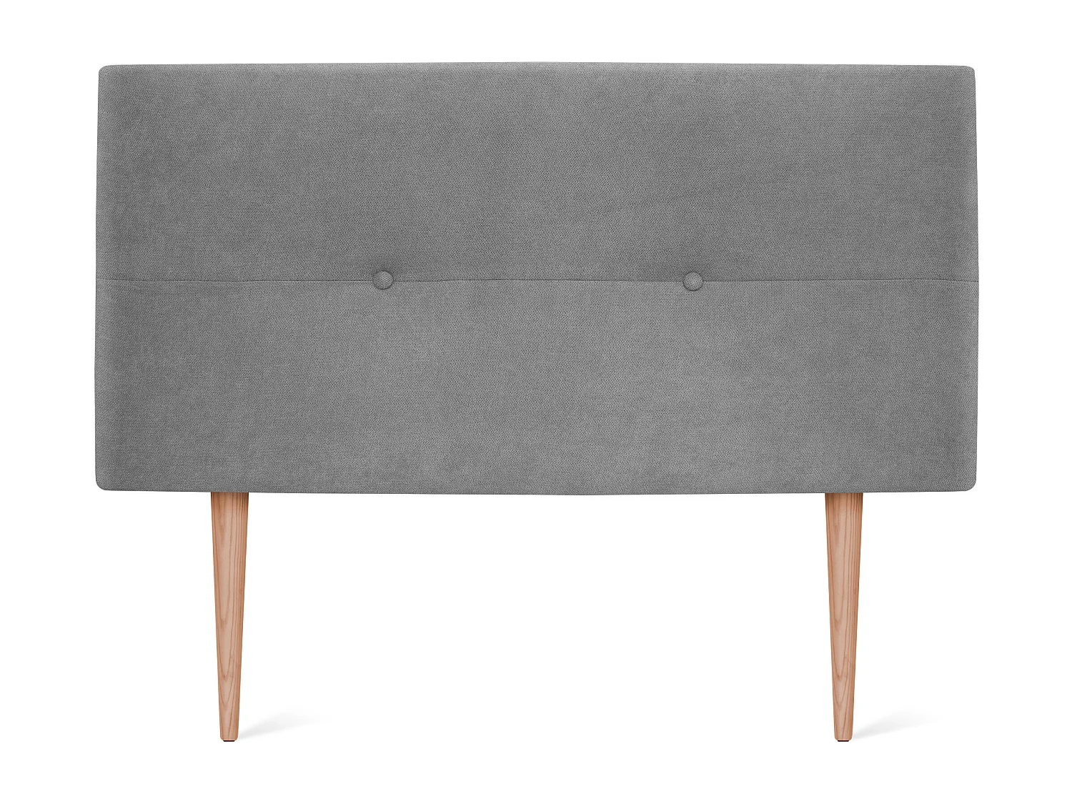 DHOME Testiera in de Tessuto Aqualine con bottoni 90x105cm Con le gambe Letti 80/90 - Grigio