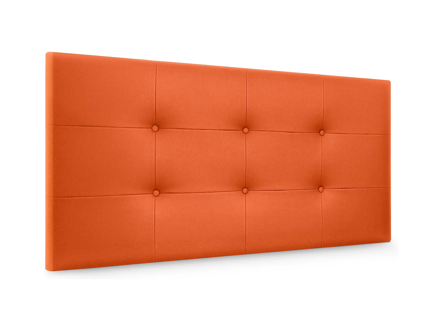 DHOME Tête de lit en Similicuir Capitonné 90x60cm Lits 80/90 - Orange