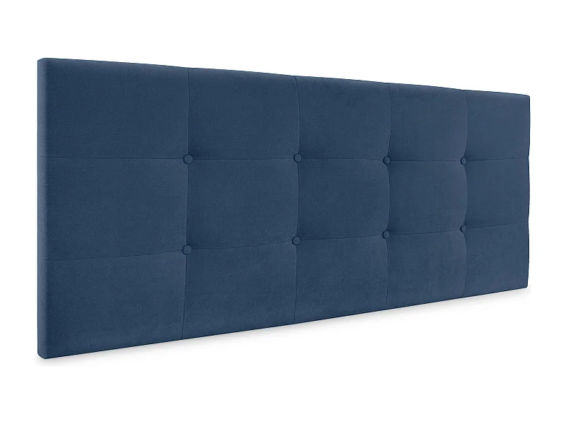 DHOME Aqualine Kopfteil aus getuftetem Stoff, 160 x 60 cm, Betten 150/160 – Blau