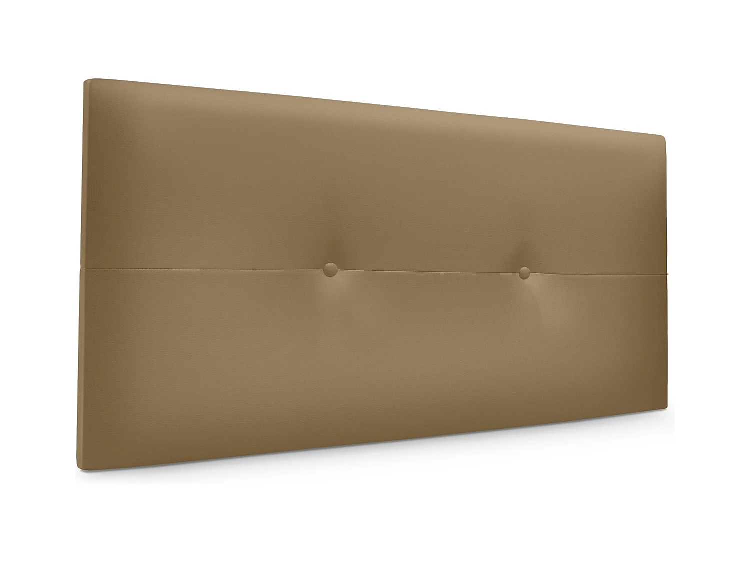 DHOME Tête de lit similicuir avec Boutons 90x50cm Lits 80/90 - Marron Clair