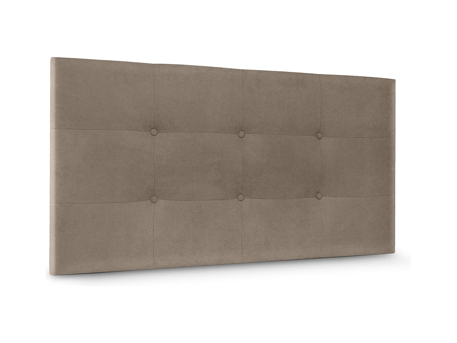 DHOME Tête de lit en Tissu Aqualine Capitonné 110x60cm Lits 105 - Terre