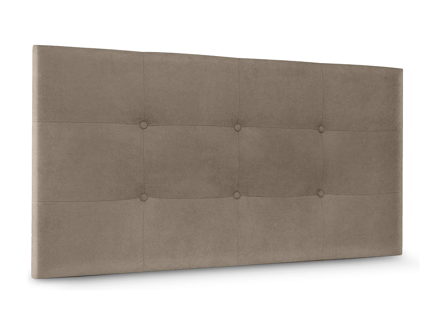 DHOME Tête de lit en Tissu Aqualine Capitonné 110x60cm Lits 105 - Terre