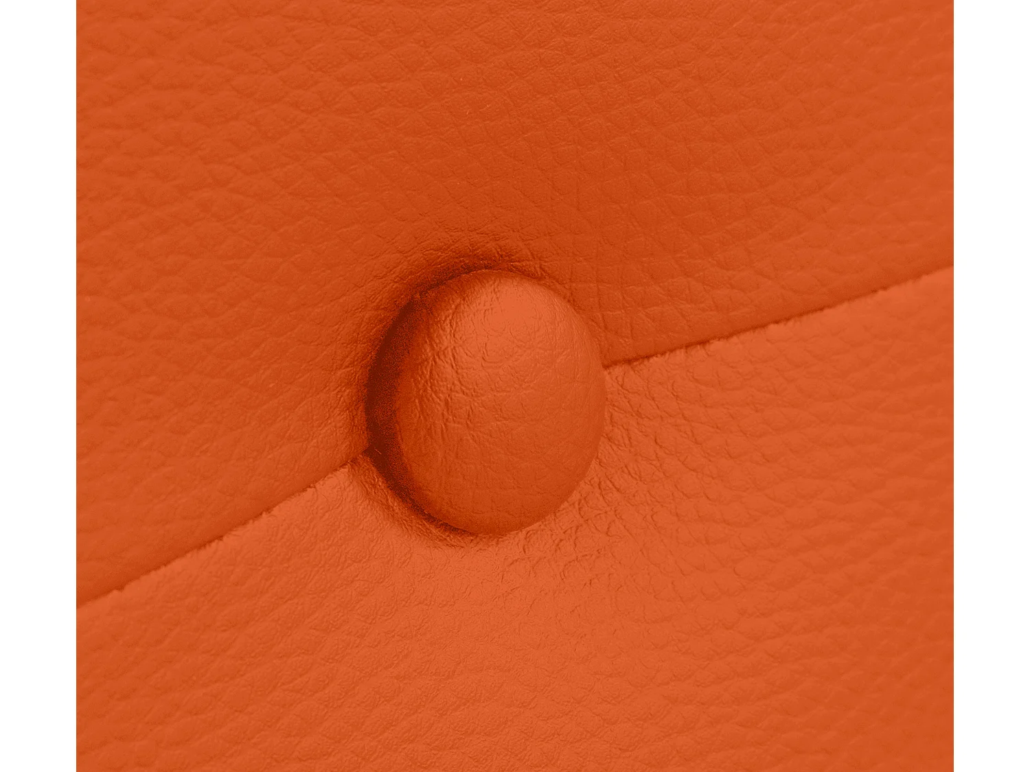 DHOME Kopfteil aus Kunstleder mit Knöpfen 135x105cm Mit Beinen Betten 120/135 - Orange