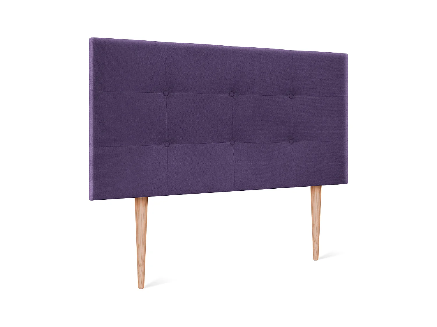 DHOME Tête de lit en tissu Aqualine Capitoné 110x115cm avec pieds Lits 105 - Lila